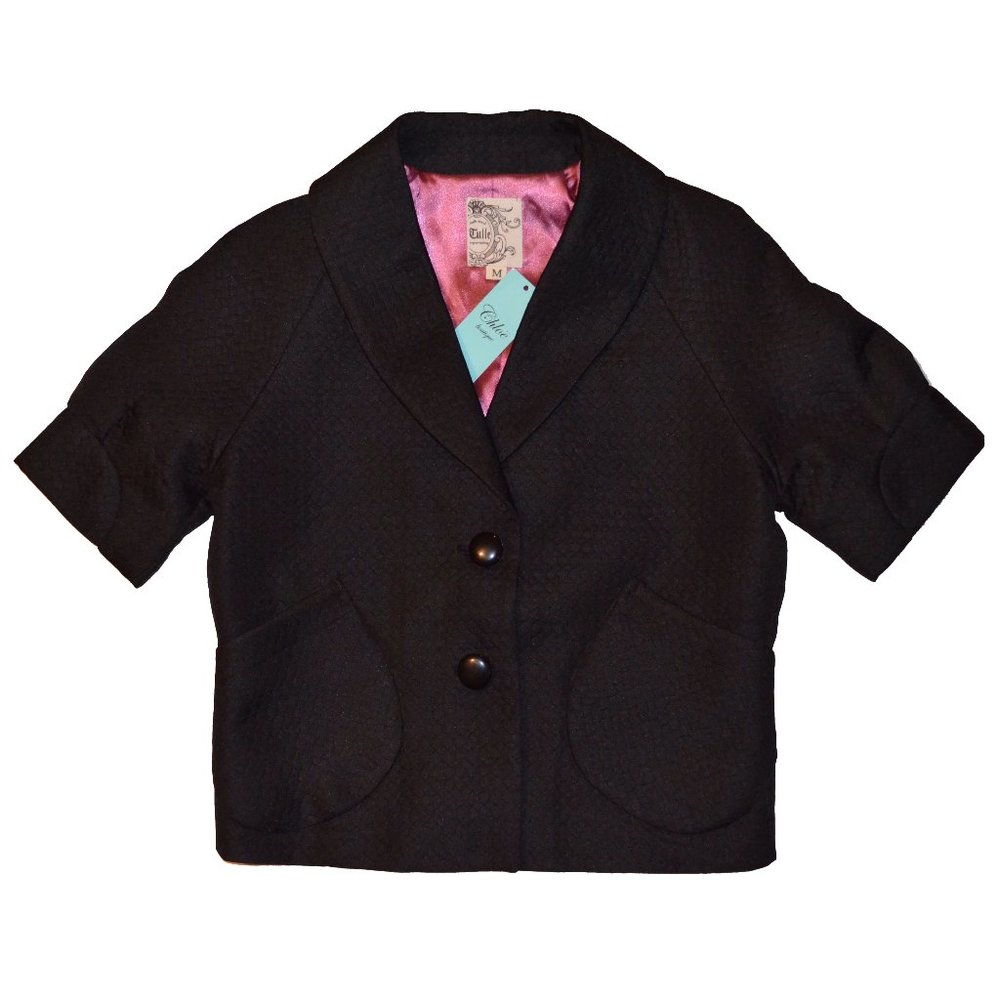 NWT Chloe Boutique Tulle textured bolero jacket